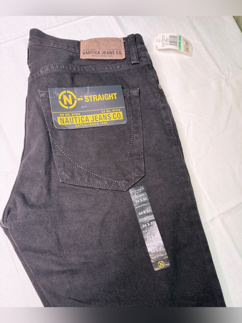 Nautica Men's Straight Jeans - Black